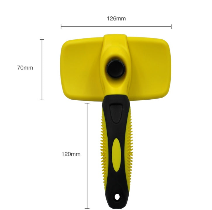 Detalle púas de acero inoxidable cepillo para perros y gatos