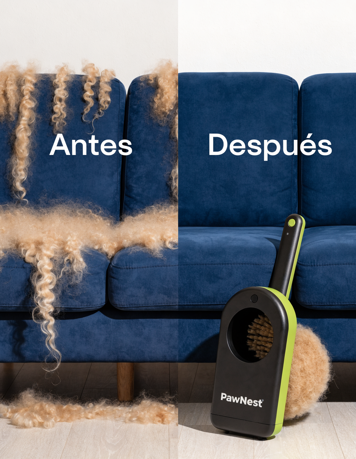 Cepillo Quitapelos Autolimpiable para Perros y Gatos